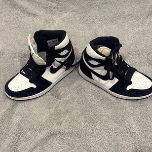 Nike Black and White High-Top Sneakers